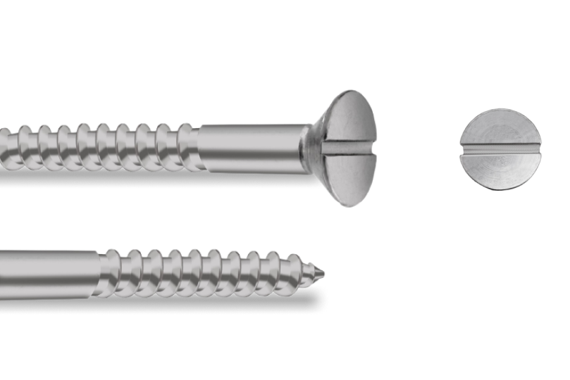 MS Shaved Head Wood Screw