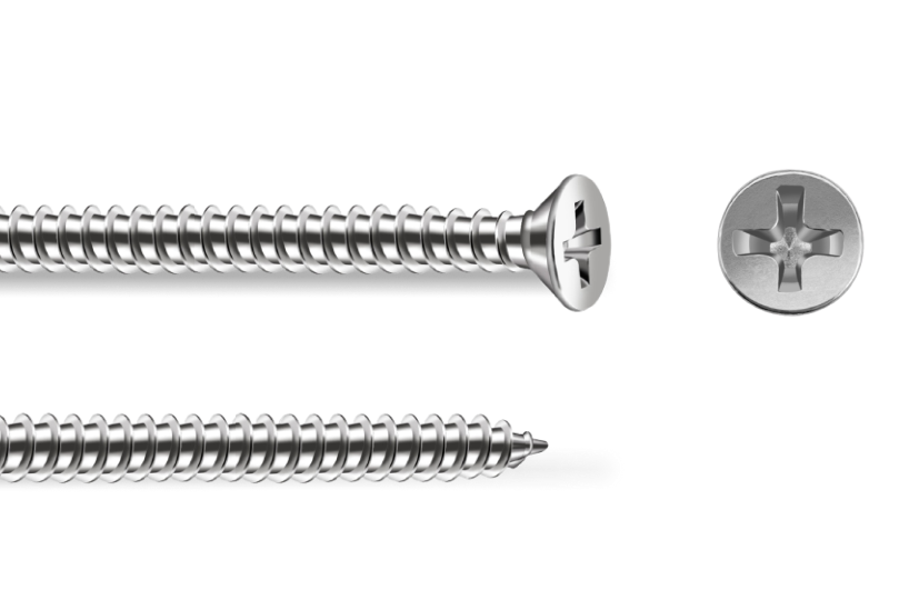 SS CSK Phillips Self Tapping Screw