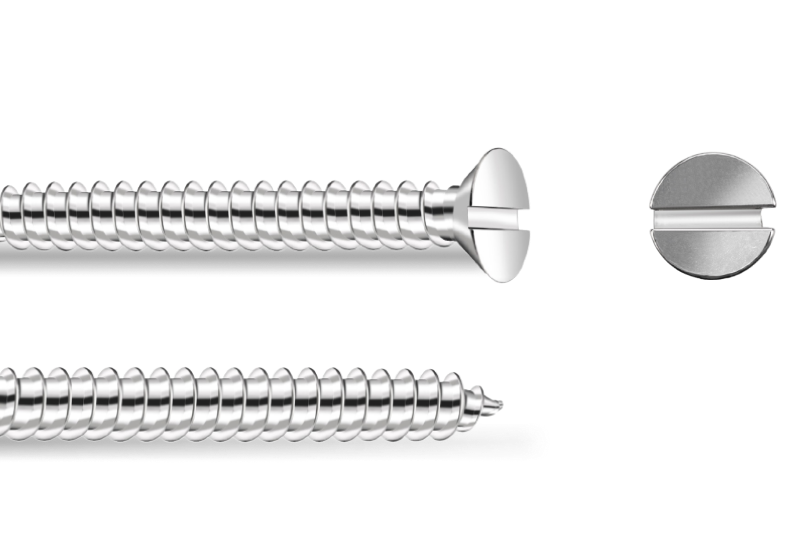 SS CSK Slotted Self Tapping Screw